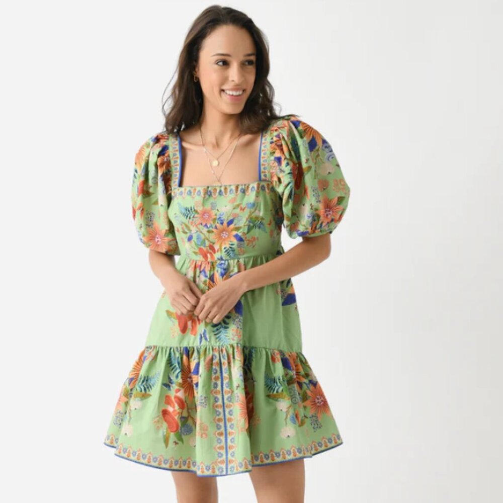 NWT Farm Rio Bright Yard Mini Dress